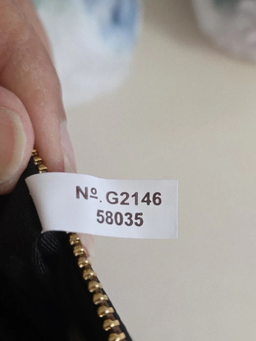 NWOT Coach Brown Signature Canvas Wristlet with Black Leather Trim